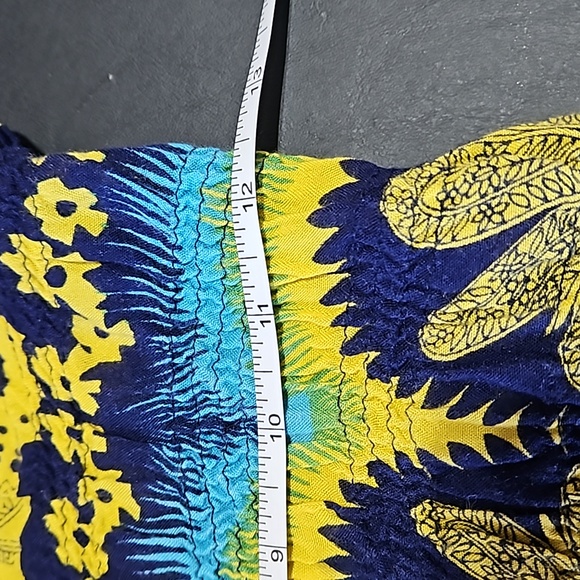 Steve 🍹Madden Strapless Bold Tropical Dress 100% Rayon size Medium - Picture 6 of 6